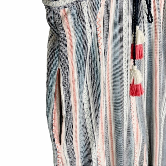 Anthropologie The Odells Monroe Striped Jumpsuit Multicolor V-Neck Pockets XS. - Picture 3 of 12